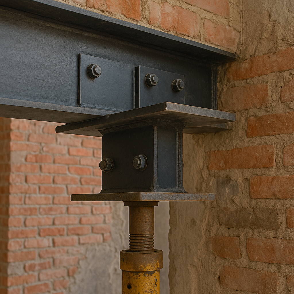 Refuerzo estructural en edificio